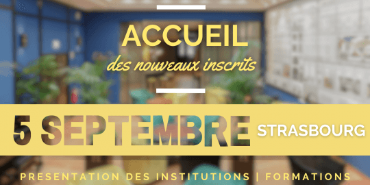 Accueil des nouveaux inscrits